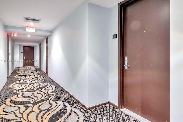 1830 S Ocean Dr Unit 4709, Hallandale Beach, FL 33009 - hallway featuring carpet flooring and baseboards