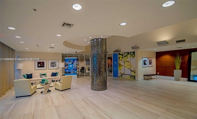 1861 NW S River Dr Unit 1404, Miami, FL 33125 - building lobby with recessed lighting