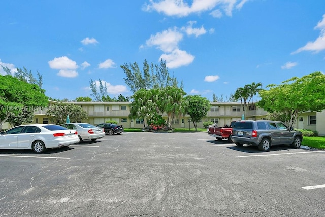 view of parking / parking lot