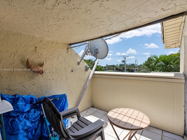 view of balcony