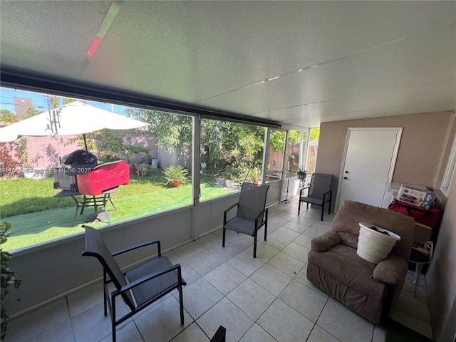 view of sunroom