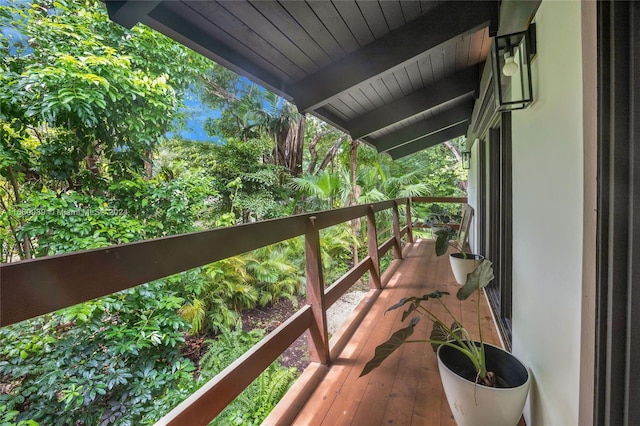 view of balcony