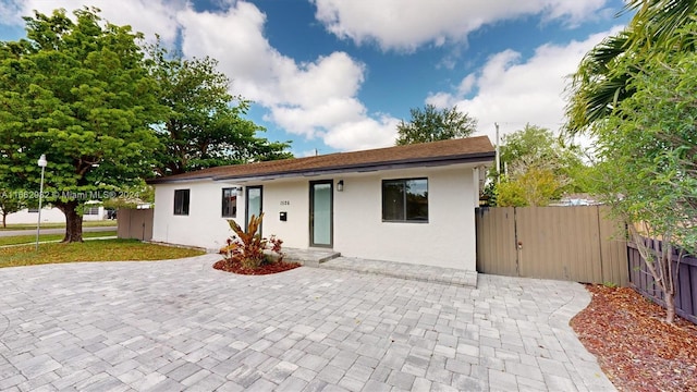 view of ranch-style home