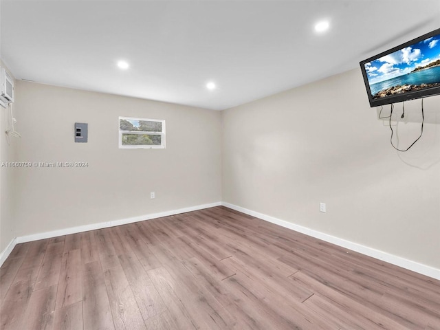 empty room featuring light hardwood / wood-style flooring