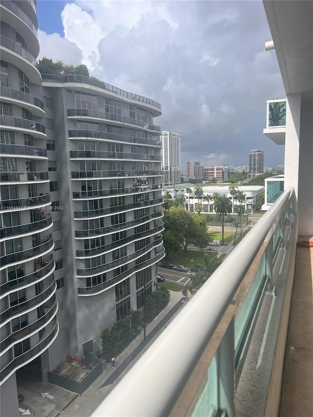 view of balcony