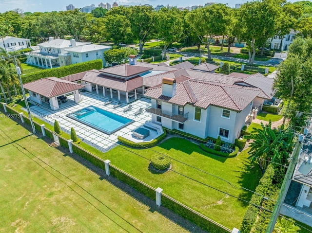 birds eye view of property