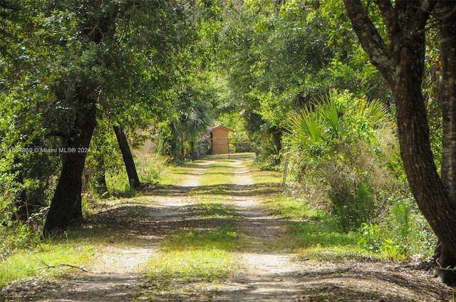 view of road