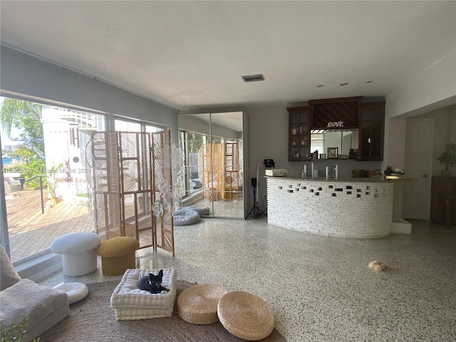 living room with plenty of natural light