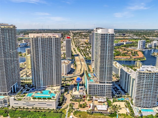 city view featuring a water view