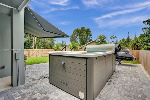 4593 Meadow Green Trl, Lake Worth, FL 33463 - view of patio / terrace with a fenced backyard