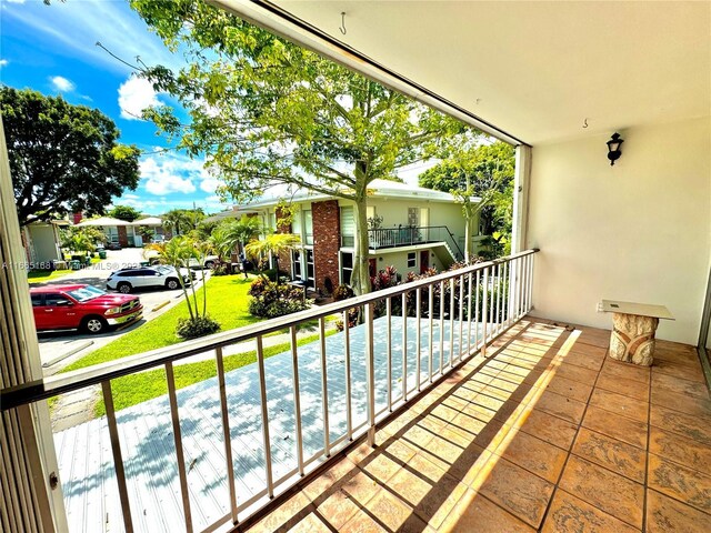 view of balcony