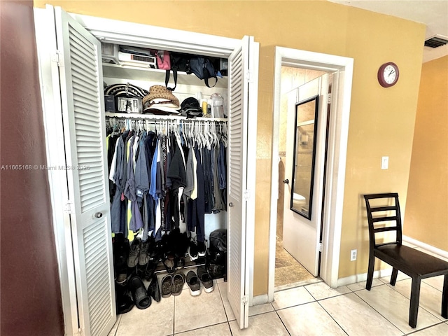 view of closet