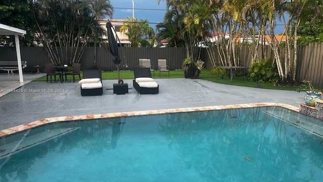 view of pool with a patio area