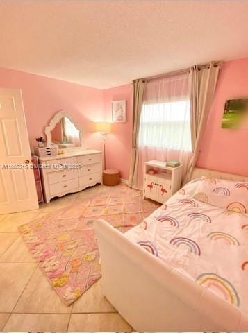 view of tiled bedroom