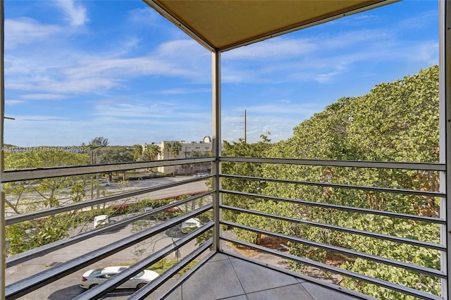 view of balcony