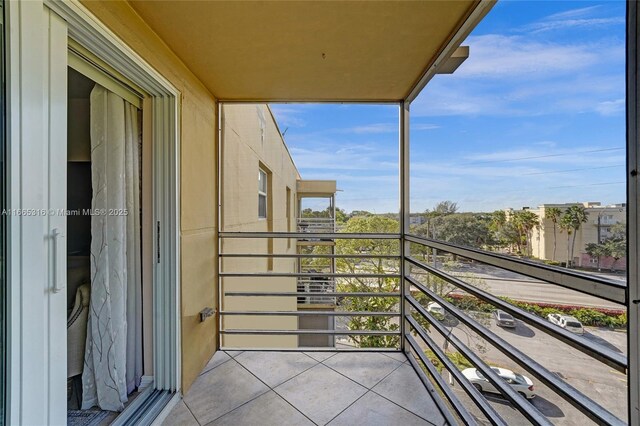 view of balcony