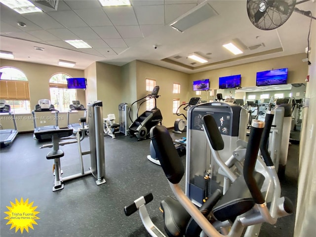 view of workout area