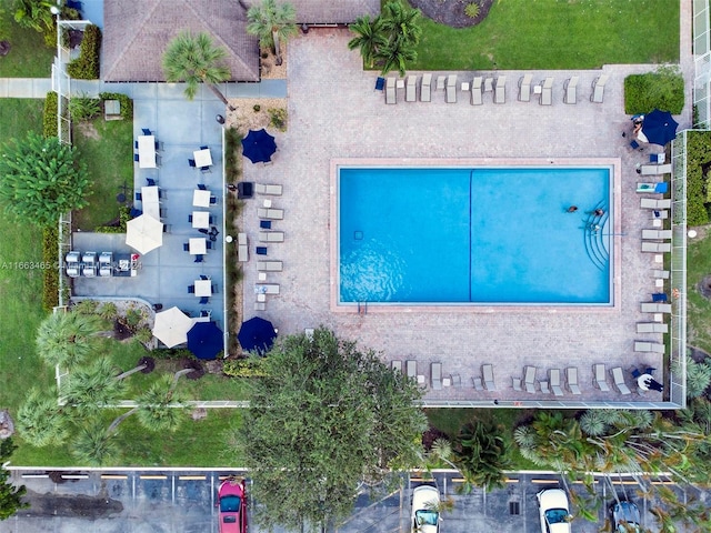 birds eye view of property