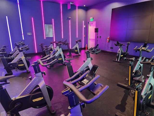 view of exercise room