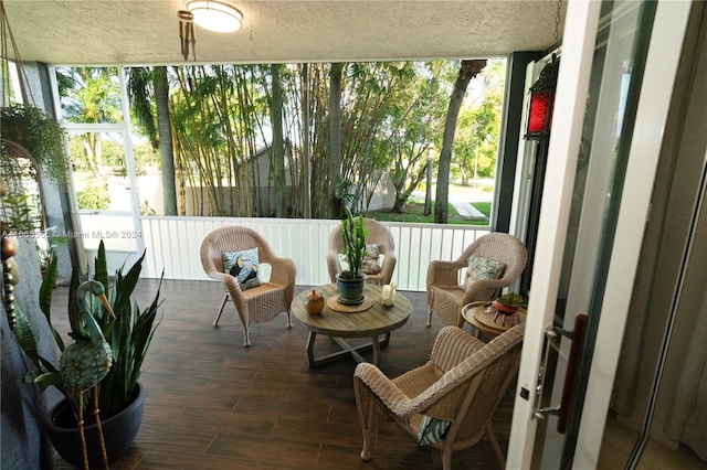 sunroom with a healthy amount of sunlight