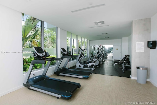 view of exercise room