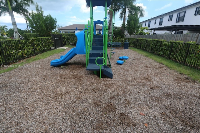 view of play area