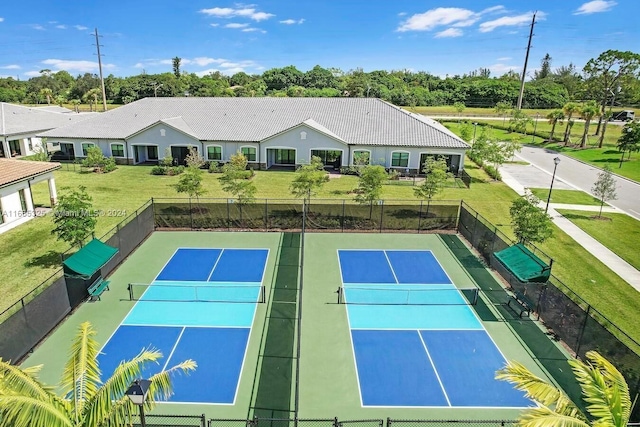 view of tennis court