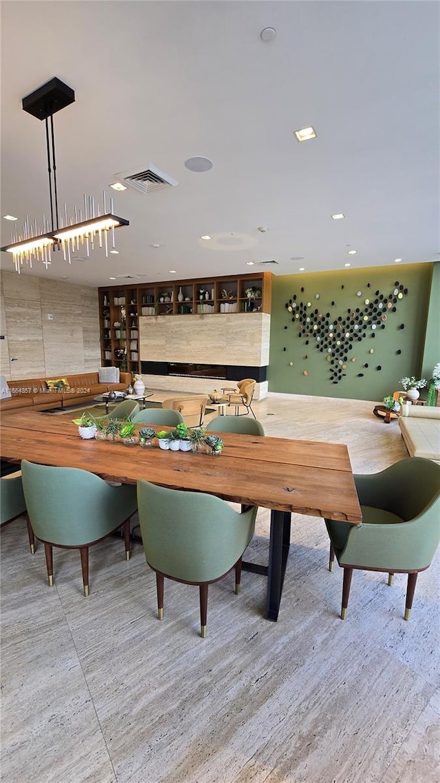 dining area featuring light hardwood / wood-style flooring