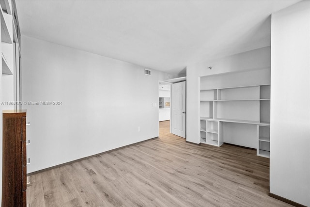 interior space with light wood-type flooring