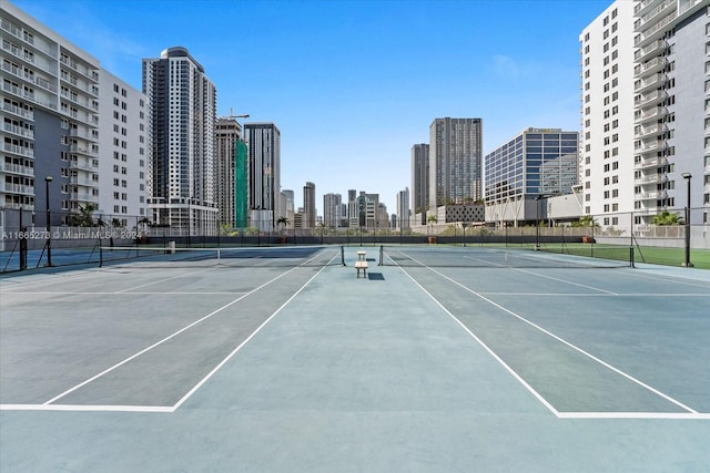 view of tennis court