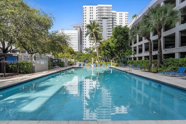 view of pool