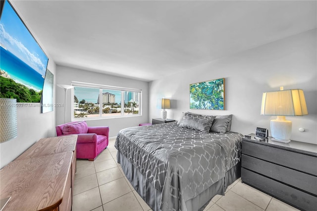 view of tiled bedroom