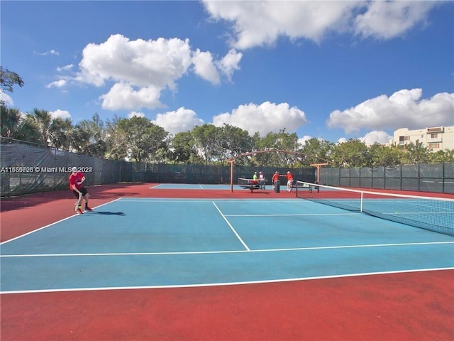 view of sport court