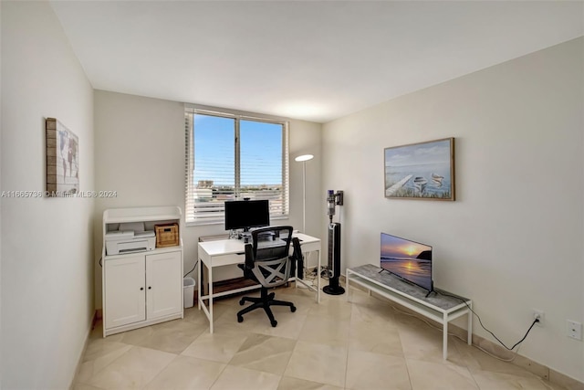 1621 Bay Rd Unit 1105, Miami Beach, FL 33139 - home office featuring baseboards