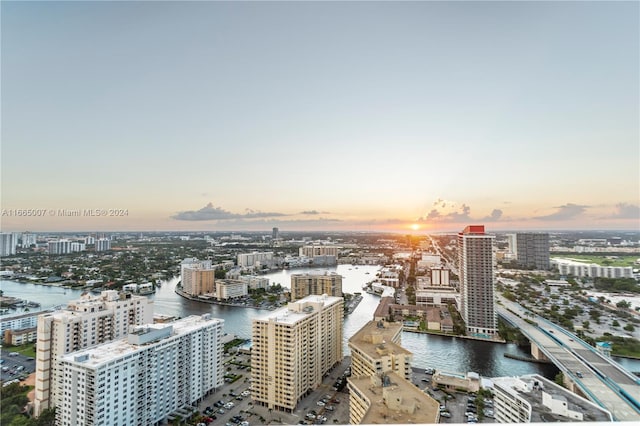 city view featuring a water view