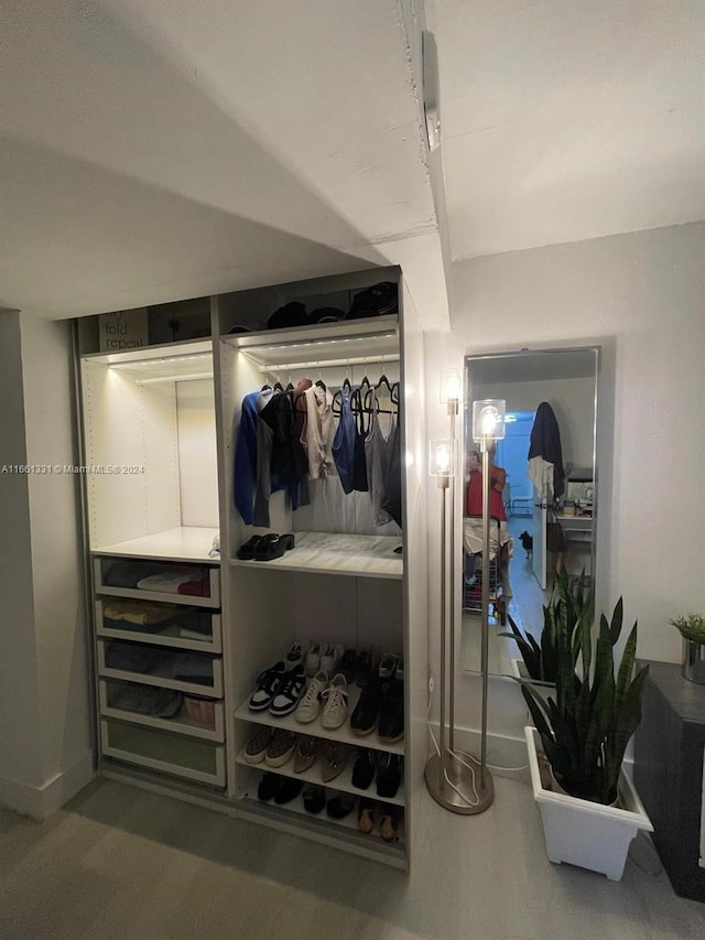 view of closet