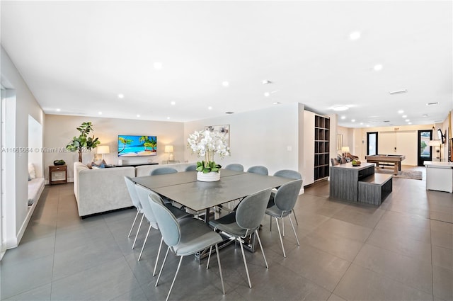 view of dining area