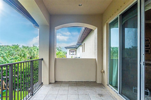 view of balcony