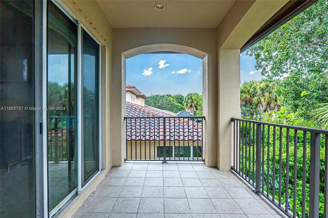 view of balcony