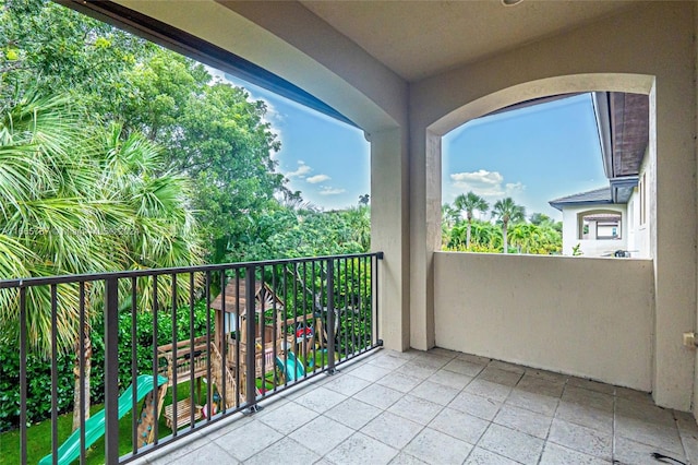 view of balcony