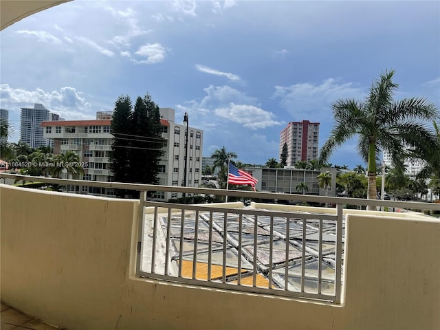 view of balcony