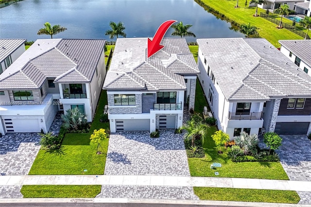 8095 Crystal Downs Ave, Boca Raton, FL 33434 - aerial perspective of suburban area featuring a large body of water