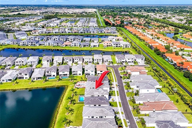 8095 Crystal Downs Ave, Boca Raton, FL 33434 - aerial perspective of suburban area with a large body of water