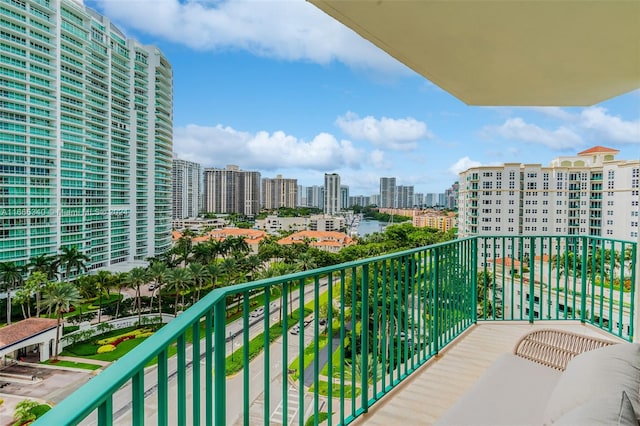 view of balcony