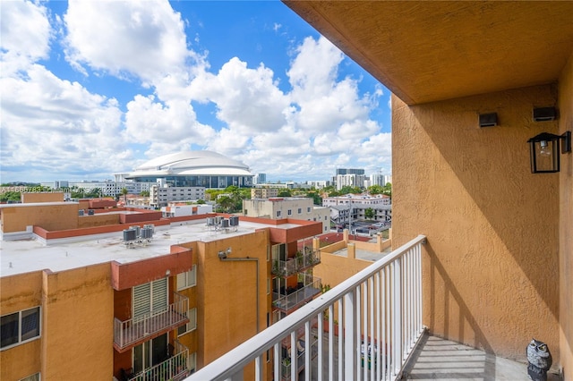 view of balcony