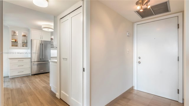 interior space featuring light hardwood / wood-style flooring