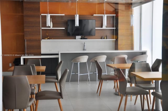 dining room with plenty of natural light