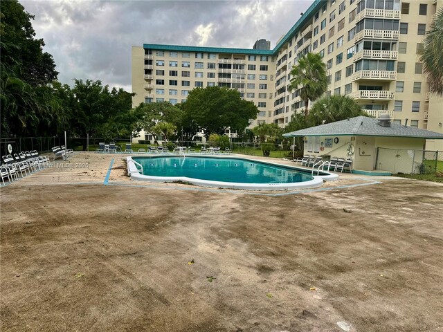 view of pool with a patio