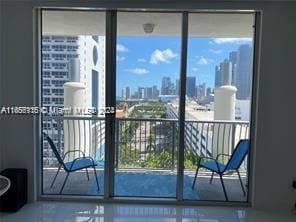 view of doorway to outside