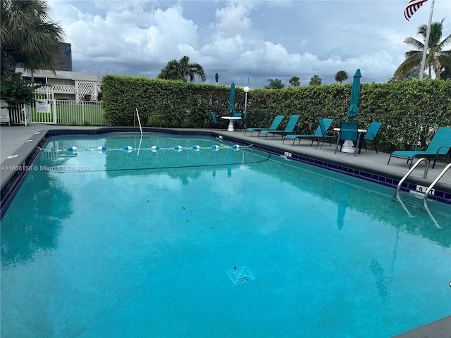 view of pool